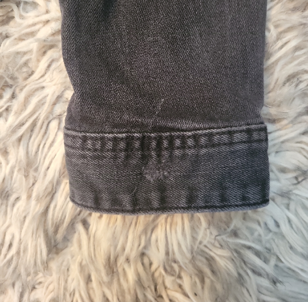 Guess Charcoal Jacket with Gold Accents - Picture 3 of 6